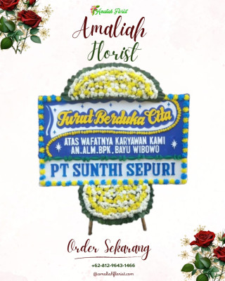 Papan Bunga Duka di Jawa Kiri
