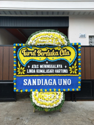 Papan Bunga Duka di Jawa Kiri